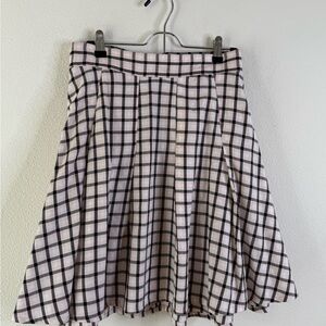Torrid Plaid Midi Skirt - Black and White